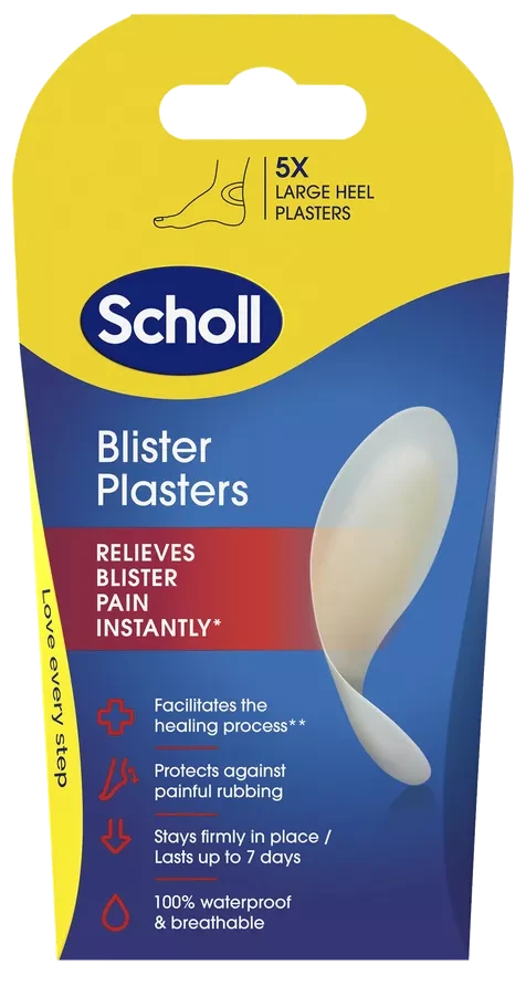 SCHOLL užkulnių pūslių pleistrai, dideli, 5 vnt.
