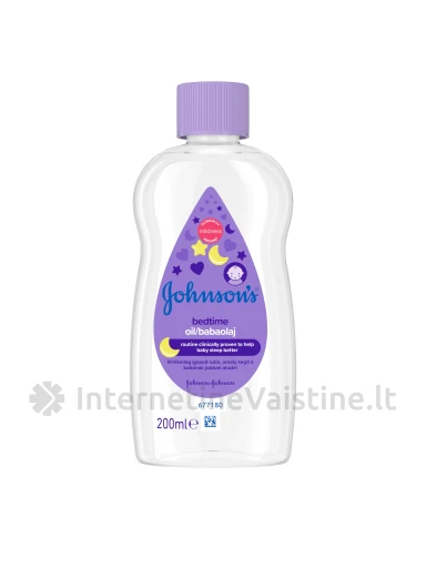 JOHNSON'S Bedtime aliejus, 200 ml, 200ml | internetinevaistine.lt