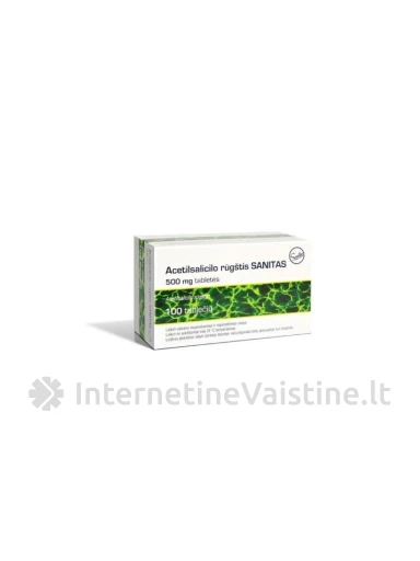 ACETILSALICILO RŪGŠTIS 500MG TAB. N100 | internetinevaistine.lt