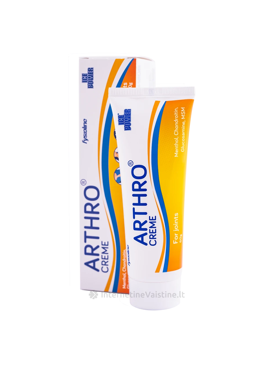Ice Power ARTHRO CREME - vėsinantis kremas sąnariams, 60g | internetinevaistine.lt
