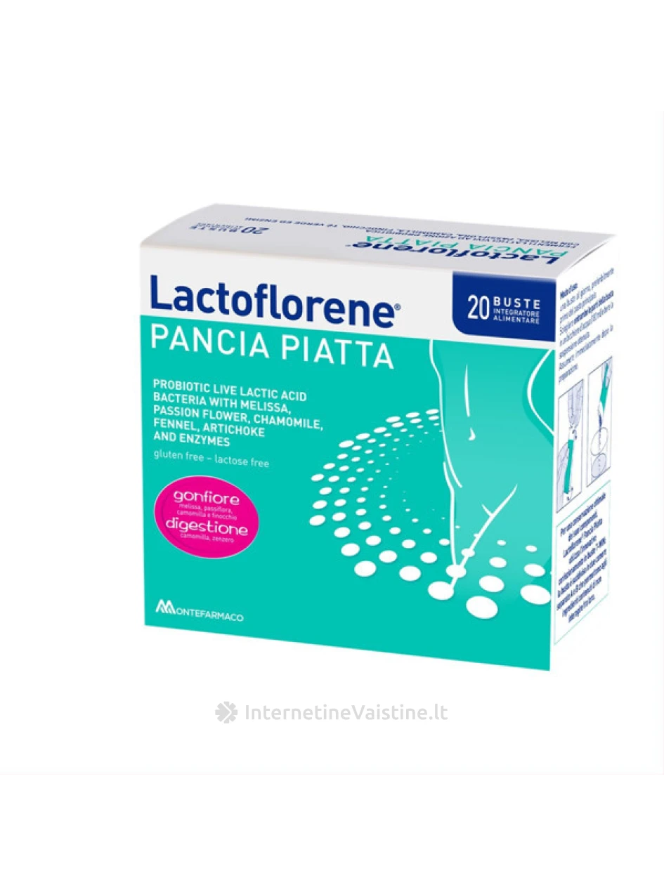 LACTOFLORENE maisto papildas milteliais PANCIA PIATTA, N20 | internetinevaistine.lt