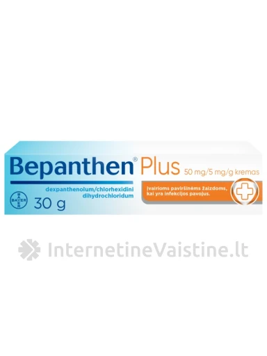 BEPANTHEN PLUS CREAM 5% 30G | internetinevaistine.lt