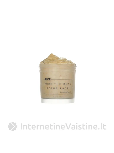 THANK YOU FARMER Rice Pure The Real Scrub Pack šveitiklis, 100 ml | internetinevaistine.lt