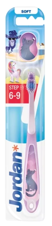 JORDAN Step (6-9) Soft dantų šepetėlis, 1 vnt.