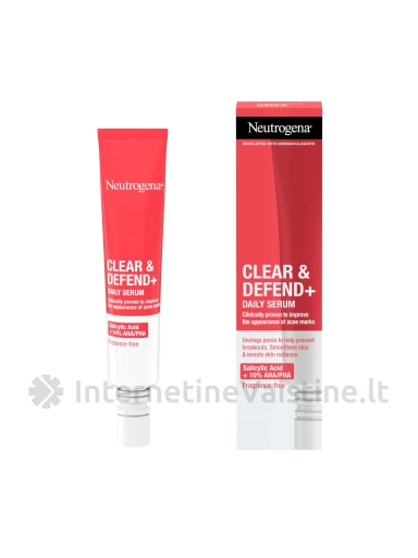 NEUTROGENA Clear Defend+ Daily kasdienis serumas, 30 ml | internetinevaistine.lt