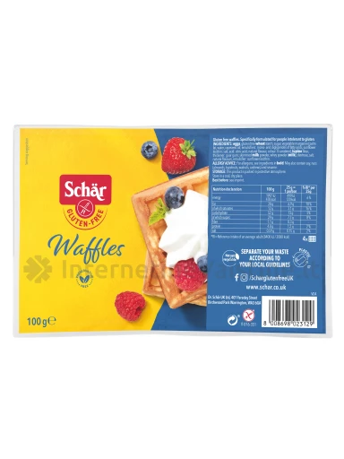 Schär SOFT WAFFLES - minkšti vafliai be glitimo, 100g | internetinevaistine.lt