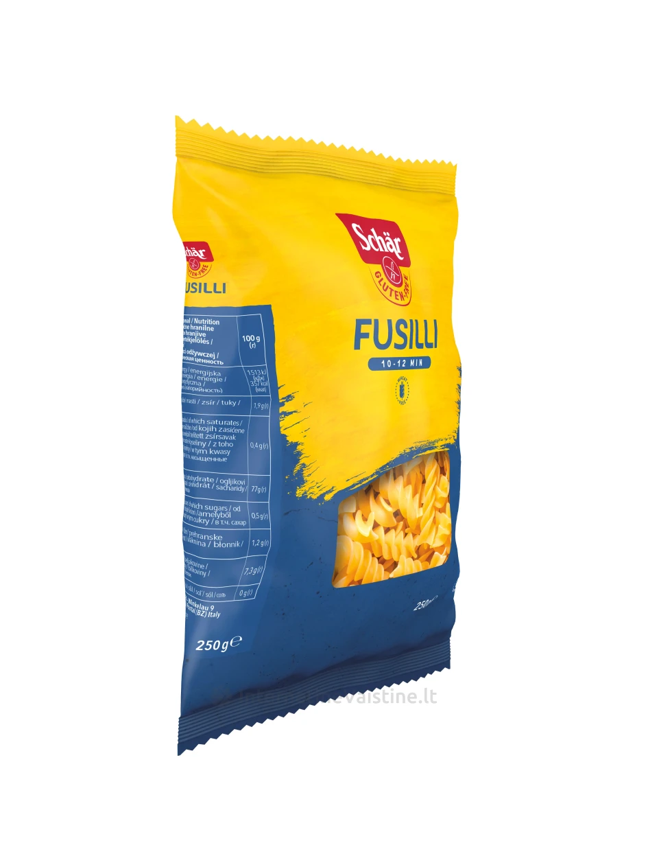 Schär FUSILLI - makaronai be glitimo, 250g | internetinevaistine.lt