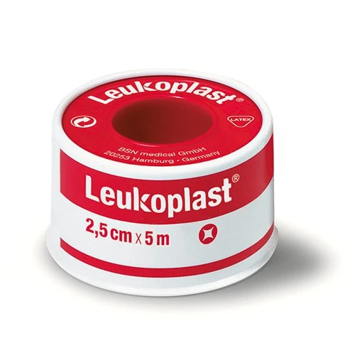 LEUKOPLAST Normal, pleistras normaliai odai plastikinėje ritėje 2.5cmx5m