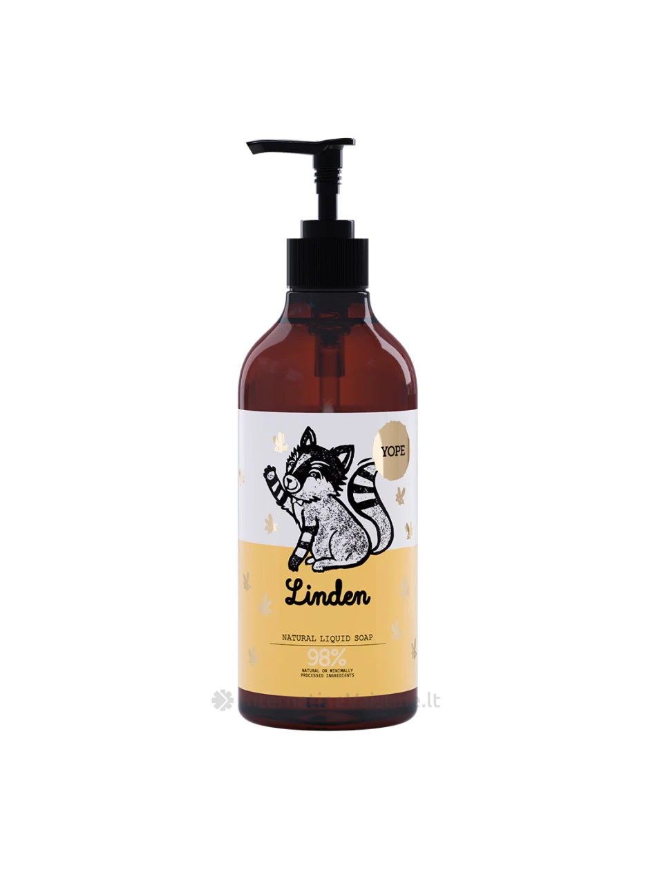 YOPE natūr. skyst. muilas Liepa, drėkin., 500 ml, Vnt | internetinevaistine.lt