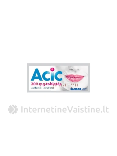 ACIC 200mg tab. N25 (lyg.imp.), N25 | internetinevaistine.lt