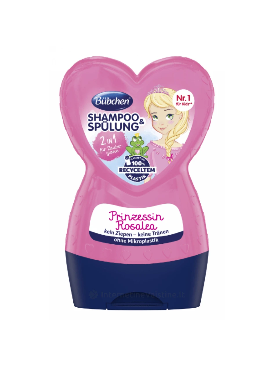 BUBCHEN Kids šampūnas-balzamas princesė Rozalea, 230 ml, 230 ml | internetinevaistine.lt