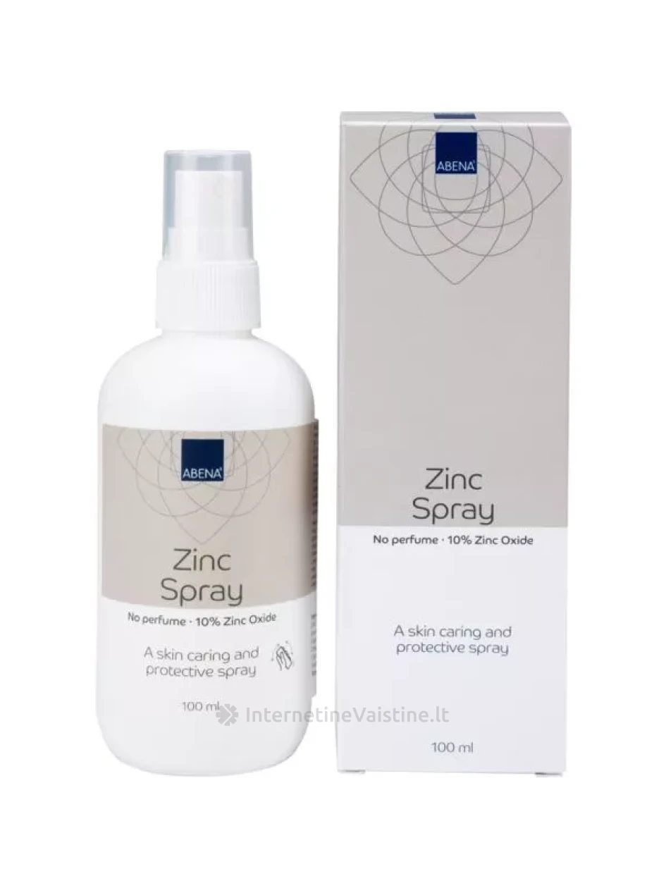 ABENA cinko oksido purškalas, 10% cinko, 100 ml, Vnt | internetinevaistine.lt