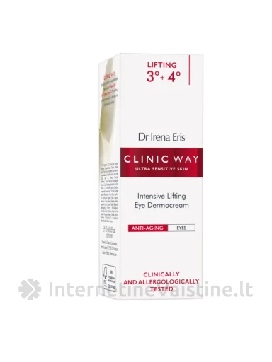 CLINIC WAY Nr.3+4 paakių kremas su peptidais, 50-60+, 15 ml, Vnt | internetinevaistine.lt