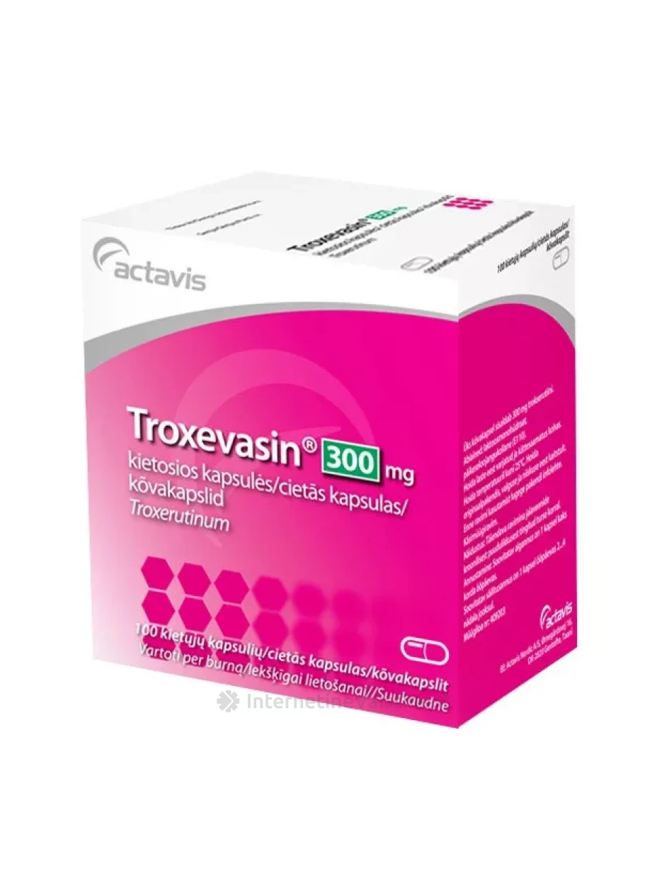 TROXEVASIN ACTAVIS 300 mg kietosios kapsulės N50 | internetinevaistine.lt