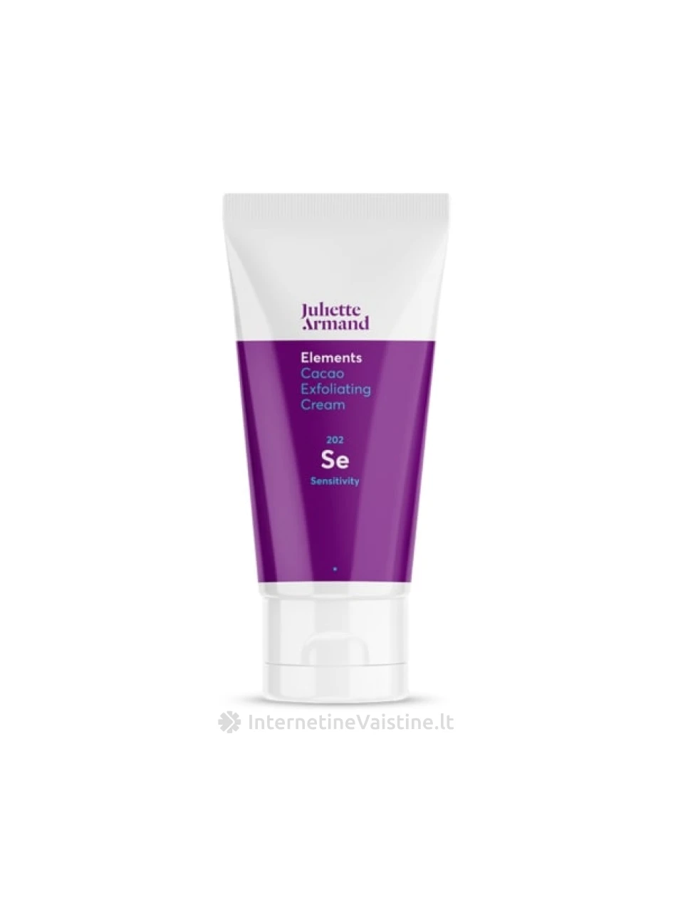 Juliette Armand  Cacao Exfoliating - Eksfoliuojantis veido kremas su kakavos granulėmis 50 ml, N1 | internetinevaistine.lt