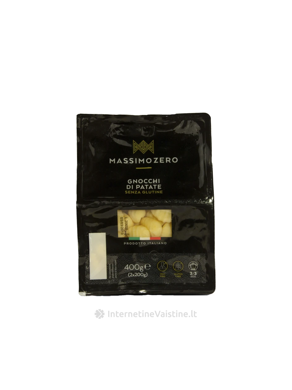 MASSIMO ZERO GNOCCHI DI PATATE -  bulvių virtinukai be glitimo, 400g | internetinevaistine.lt