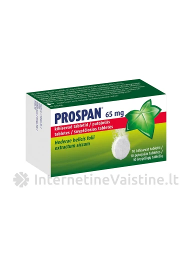 PROSPAN 65 mg šnypšč. tab. N10 | internetinevaistine.lt