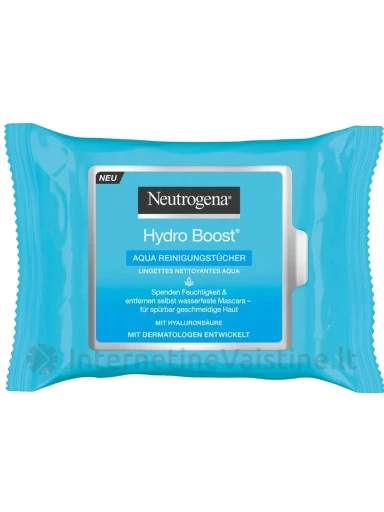 NEUTROGENA Hydro Boost drėgnos servetėlės, N25 | internetinevaistine.lt