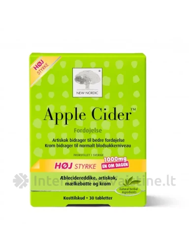 NEW NORDIC APPLE CIDER Mega Strength tab. N30 | internetinevaistine.lt