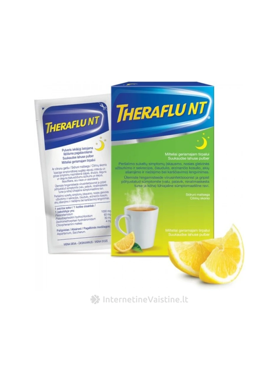 THERAFLU NT MILT. GERIAM. TIRP. N6 (žal.) | internetinevaistine.lt