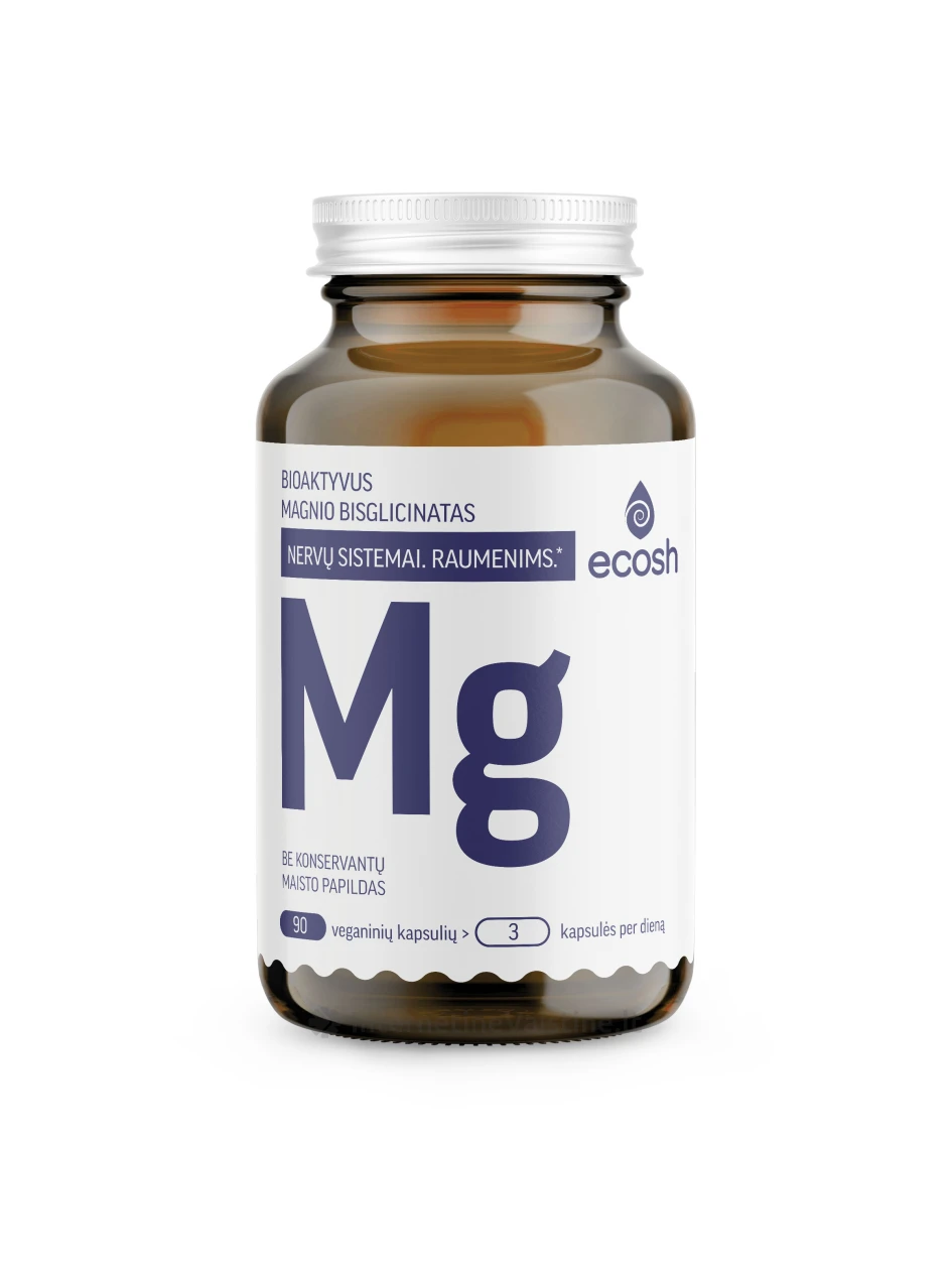 ECOSH bioaktyvus Magnis su vit. B6, kaps N90 | internetinevaistine.lt