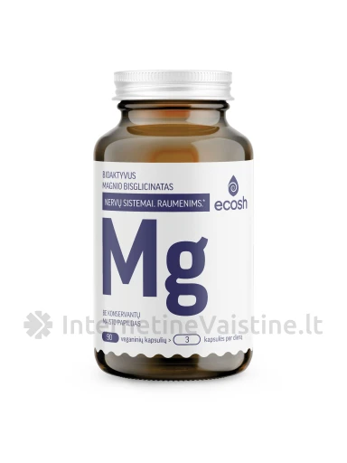 ECOSH bioaktyvus Magnis su vit. B6, kaps N90 | internetinevaistine.lt