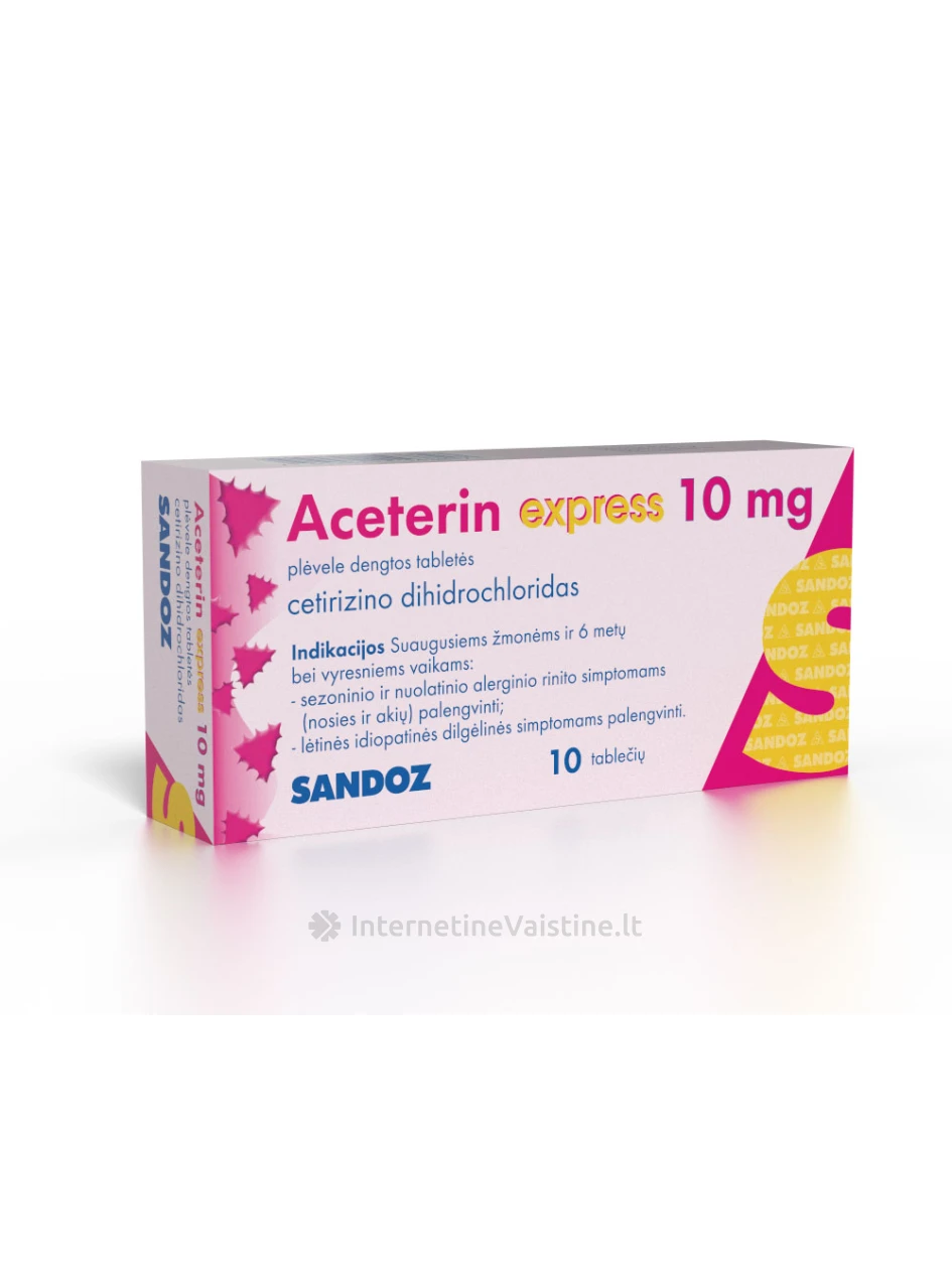 ACETERIN Express 10mg tab. N10 | internetinevaistine.lt