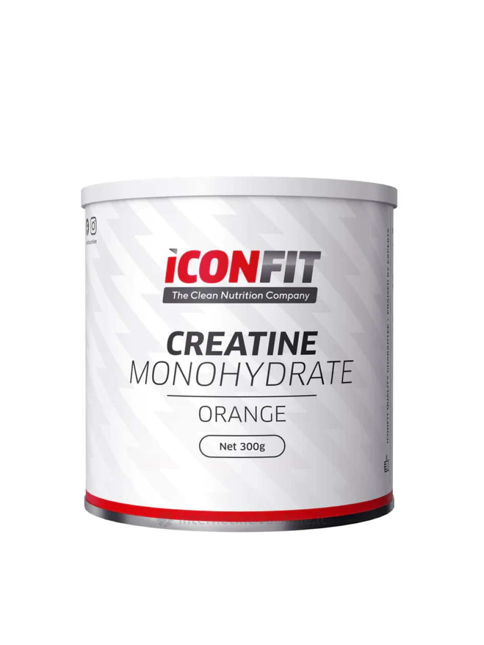 ICONFIT Micronised Creatine Monohydrate Orange milt., 300 g, Vnt | internetinevaistine.lt