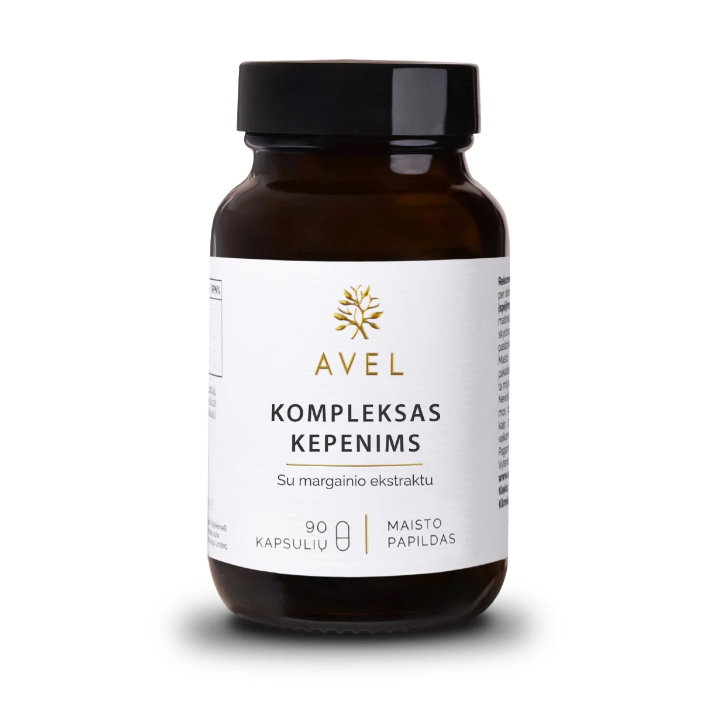 AVEL Kompleksas kepenims, 90 kapsulių