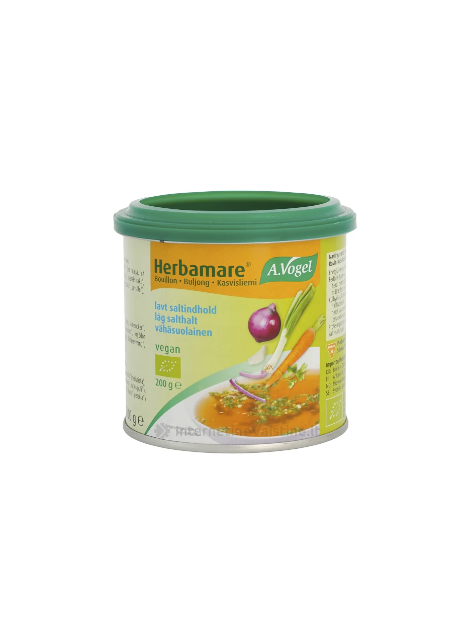 A.VOGEL Herbamare Žolelių sultinys, kuriame yra mažai druskos, 200 g, Vnt | internetinevaistine.lt