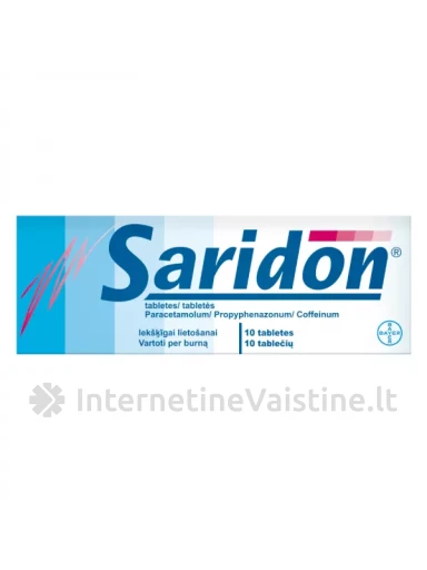 SARIDON tabletės N10 | internetinevaistine.lt