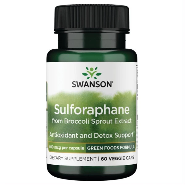 SWANSON brokolių ekstraktas (sulforafanas) 400mcg kaps. N60