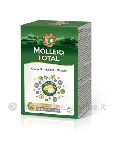 MOLLER`S Total kapsulės, N28/28 | internetinevaistine.lt