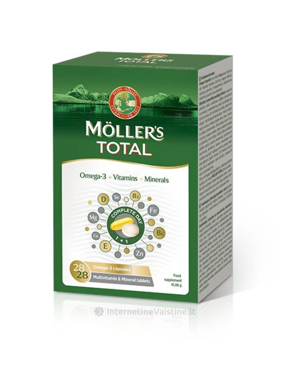 MOLLER`S Total kapsulės, N28/28 | internetinevaistine.lt