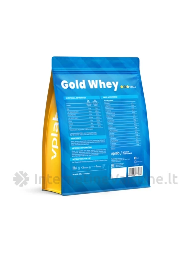 VPLab Gold Whey Vanila, 500 g, Vnt | internetinevaistine.lt