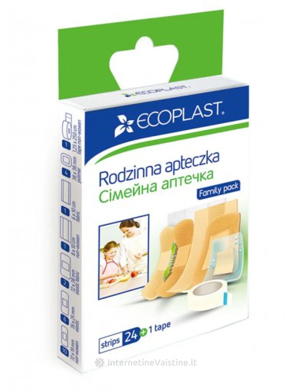 NORDEPLAST EcoPlast Šeimai rink. N24+1, 25 vnt. | internetinevaistine.lt