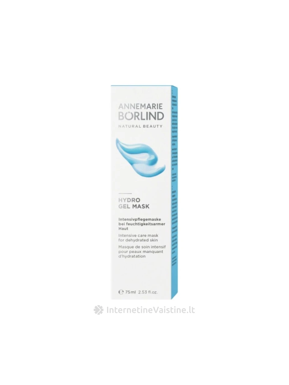 ANNEMARIE BORLIND kaukė veidui drėk. hydrogelinė, 75 ml, Vnt | internetinevaistine.lt