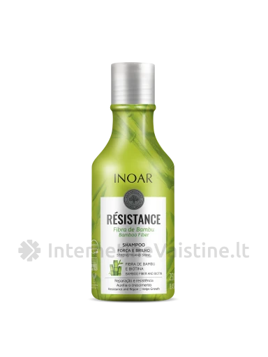 INOAR Resistance Fibra de Bambu šampūnas stipr.-suteik. blizg., 250 ml, Vnt | internetinevaistine.lt