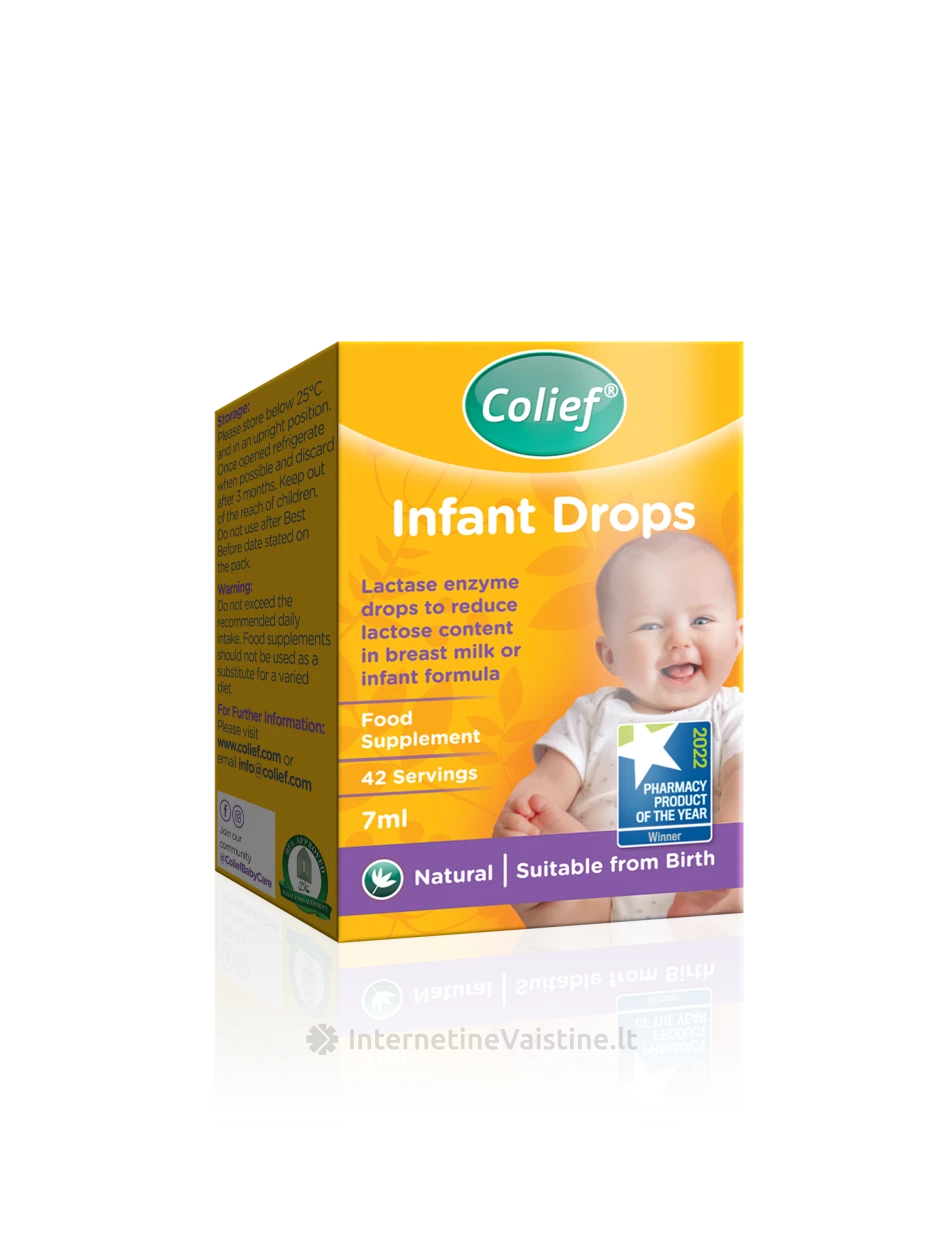 Colief INFANT DROPS laktazės lašai, 7 ml | internetinevaistine.lt
