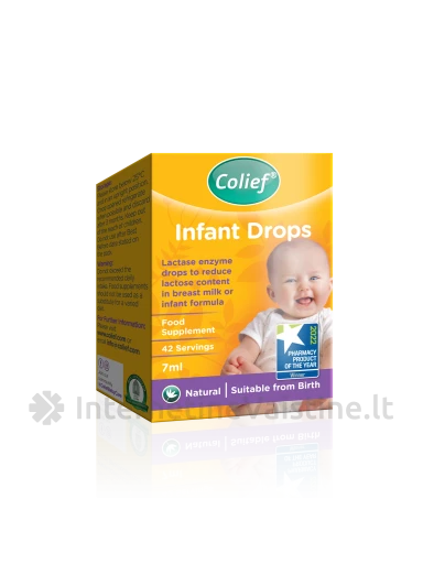 Colief INFANT DROPS laktazės lašai, 7 ml | internetinevaistine.lt