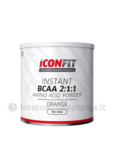 ICONFIT BCAA 2:1:1 apelsinų sk. milt., 300 g | internetinevaistine.lt