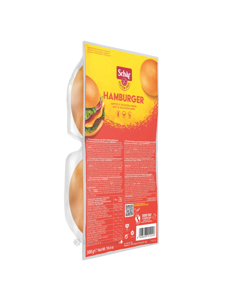Schär HAMBURGER - bandelės hamburgeriams be glitimo, 300g | internetinevaistine.lt