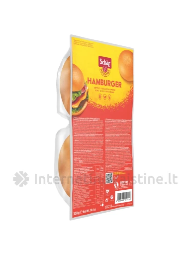 Schär HAMBURGER - bandelės hamburgeriams be glitimo, 300g | internetinevaistine.lt