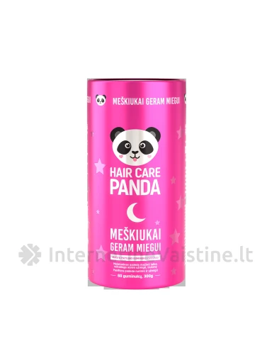 HAIR CARE PANDA Meškiukai geram miegui, guminukai, 60 vnt. | internetinevaistine.lt