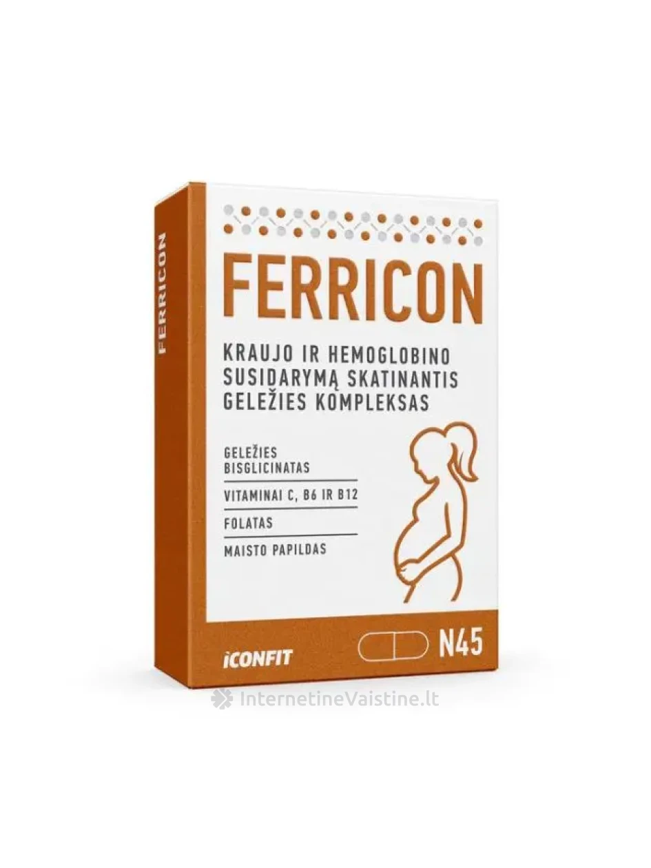 ICONFIT Ferricon kaps., N45 | internetinevaistine.lt