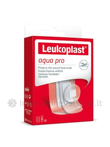 LEUKOPLAST AQUA PRO, vandeniui atsparūs pleistrai, 20 vnt. | internetinevaistine.lt