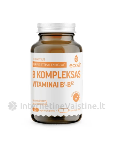 ECOSH Bioaktyvus vitaminų B1-B12 kompl. kaps. N60 | internetinevaistine.lt