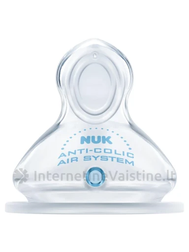 NUK žindukas FIRST CHOICE+ silik. su vožt. M 1dyd. (+0 +6 mėn.), N1 | internetinevaistine.lt