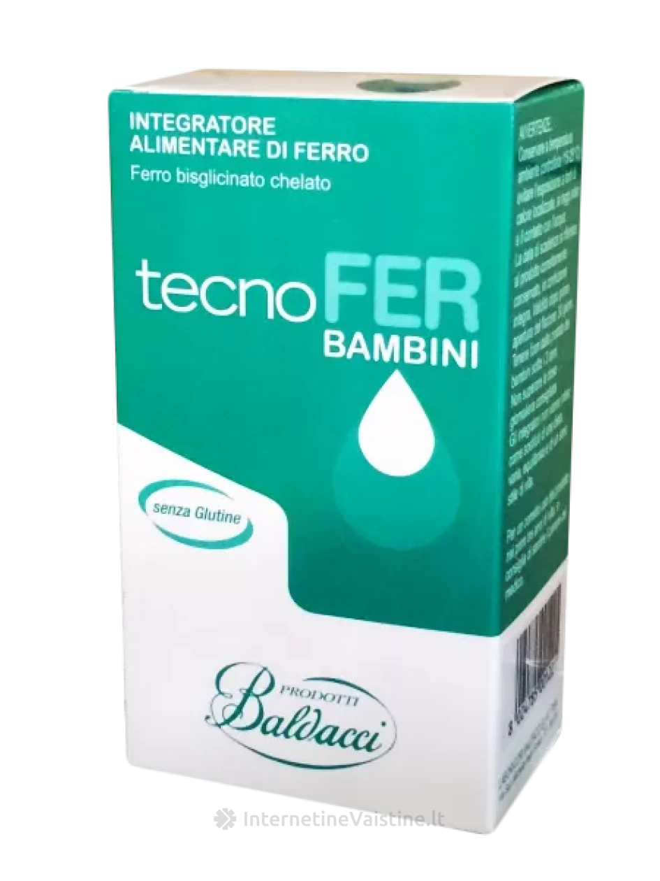 TECNOFER maisto papildas vaikams BAMBINI, 30 ml | internetinevaistine.lt