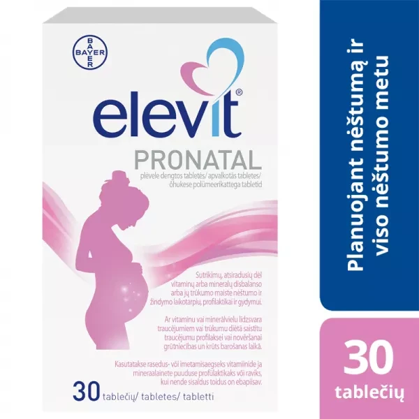 ELEVIT PRONATAL plėvele dengtos tabletės N30